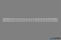 GBC Spirál, fém, 3: 1, 6 mm, 55 lap, GBC "WireBind", fehér (RG810470)