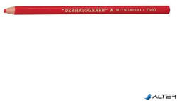 uni Jelölőceruza, UNI, "Dermatograph", piros (2U7600P12)