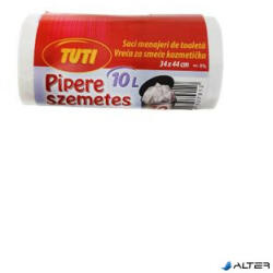 TUTI Szemeteszsák, pipere, 10 l, 40 db, 34x44 cm, 9 , TUTI, fehér (PDP_442) - alter