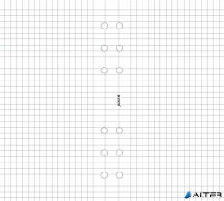 FILOFAX Kalendárium betét, jegyzetlap, A5, kockás, FILOFAX, fehér (FX-342905)