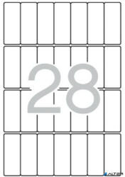 APLI Etikett, 20x50 mm, kerekített sarkú, A5 hordozón, APLI, 420 etikett/csomag (01867) - alter