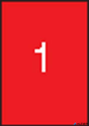 APLI Etikett, 210x297 mm, színes, APLI, piros, 100 etikett/csomag (11840) - alter