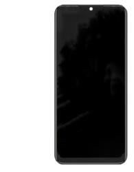 Tecno Spark 7 előlap keret, lcd kijelző érintőpanellel fekete, utángyártott