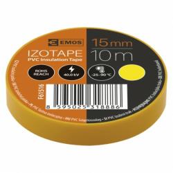 EMOS szigetelőszalag (Izotape ultra) 15/10 sárga (F61516)