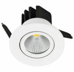 V-TAC LED beépíthető lámpa (3W COB, 240lm, fehér keret) -hideg fehér (VT1184)