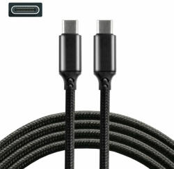 everActive USB-C összekötő kábel C - C 1m (USB 3.0, szövet) Quick Charge - fekete (EA-CBB-1PD5)
