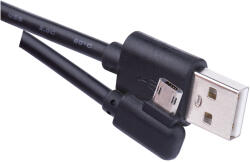 EMOS mikro USB 90°-os töltő- és adatkábel 1m (USB 2.0) Quick Charge - fekete (SM7005BL)