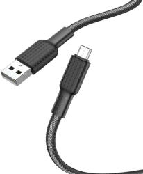 hoco. X69 Jaeger Micro USB adat- és töltőkábel 2, 4A 1m fekete/fehér