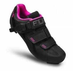 FLR F-15 III országúti kerékpáros cipő, SPD-SL, fekete-rózsaszín, 41-es