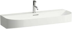 Laufen Sonar mosdó 100x42 cm csaplyuk és túlfolyó nélkül, LCC bevonattal, fehér H8103474001121 (H8103474001121)