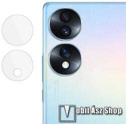 IMAK HUAWEI Honor 70 5G (FNE-AN00), IMAK kamera lencsevédő üvegfólia, 2db, 9H, FEKETE