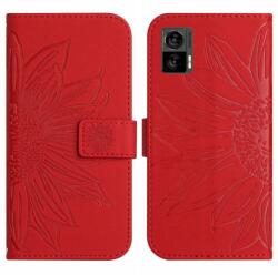 ART SUN FLOWER portofel cu curea Motorola Edge 30 Neo red