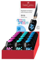 Faber-Castell Hegyező FABER-CASTELL kéttónusú műanyag dupla tartályos (07.02862)