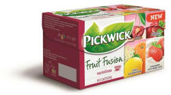 Pickwick Gyümölcstea, 20x2 g, PICKWICK "Fruit Fusion Variációk Piros", eper-tejszín, citrus-bodza, mágikus meggy, áfonya-málna (KHK289) (KHK289)