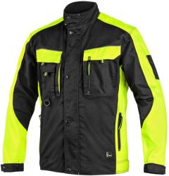 CXS Munkavédelmi kabát SIRIUS BRIGHTON rövidített - Fekete / sárga | 50 (1010-035-802-50)