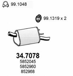 ASSO Toba esapament finala ASSO 34.7078 (34.7078)
