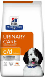 Hill's HILL'S PD Canine C/D Multicare 12kg - Struvit és Kalcium-oxalát húgykövesség