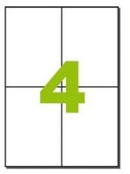MOS Öntapadós etikett címke 105X148 mm A4 íven univerzális 4 db/ív, 400 db/csomag
