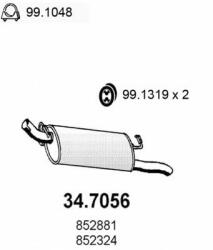 ASSO Toba esapament finala ASSO 34.7056 - automobilus