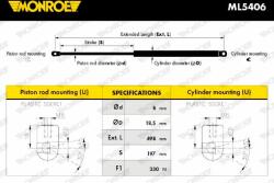 MONROE Amortizor portbagaj MONROE MaxLift ML5406 (ML5406)