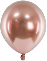 PartyDeco S. r. o Króm (tükör) lufi, rose-gold színben, 50 db/cs, 12cm
