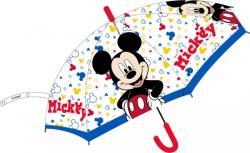 E plus M Disney Mickey gyerek félautomata átlátszó esernyő Ø74 cm (EMM52509415)