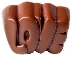 Chocolate World Matrita policarbonat Love Praline Ciocolata, 24 Cavitati, 3.3 x 2.25 x H 1.6 cm, 10.5 g (CW1744)