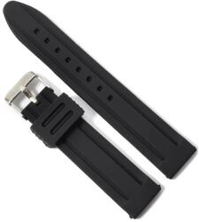  Curea de ceas Neagra din Silicon 20mm, 22mm, 24mm JD013 (JD013)