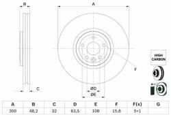 Bosch Disc frana BOSCH 0 986 479 G33 (0 986 479 G33) - automobilus