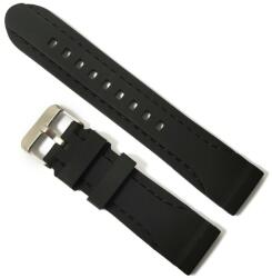  Curea de ceas Neagra din Silicon 20mm, 22mm JD091 (JD091)