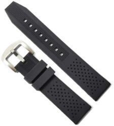  Curea de ceas Neagra din Silicon 20mm, 22mm, 24mm JD005 (JD005)