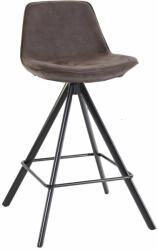 eScaun Scaun rotativ de bar din piele naturala ✔ model CARTER 65 (O/C&C150- 65/05 black)