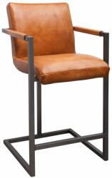 eScaun Scaun de bar din piele naturala cu maner ✔ model FLEET 65 (O/Fleet Bar Chair Arm Horeca 65/05 black)
