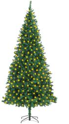 vidaXL Műkarácsonyfa LED fényekkel 300 cm (3077735)
