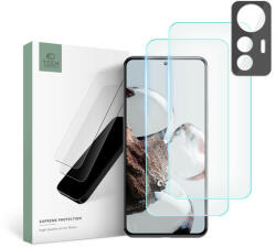 Tech-Protect Xiaomi 12T edzett üveg képernyővédő fólia + hátsó kameravédő borító szett - Tech-Protect Supreme - clear (FN0476)
