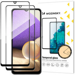 Wozinsky 2db Glass Screen 5D Full Glue Samsung Galaxy A32 5G teljes kijelzős edzett üvegfólia, 9H keménységű, tokbarát, fekete