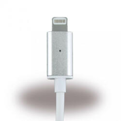 Cyoo USB lightning mágneses kábel iPhone 5/5S/SE/6/6S/7, 1m, ezüst - planetgsm