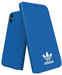 Adidas Original New Basics Booklet iPhone X/Xs oldalra nyíló tok, kék