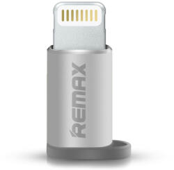 REMAX Micro USB - Lightning átalakító adapter, ezüst