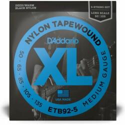 D'Addario ETB92-5 Tapewound 50-135 basszus gitárhúr