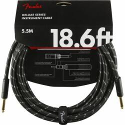 Fender Deluxe Series 5, 5 m Black Tweed gitárkábel - hangszerplaza