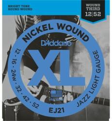 D'Addario EJ21 Nickel Wound 12-52 elektromos gitárhúr - hangszerplaza