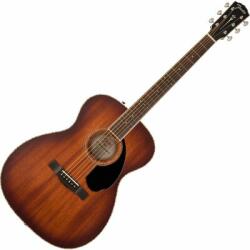 Fender PO-220E Orchestra Mahogany Aged Cognac Burst elektro-akusztikus gitár