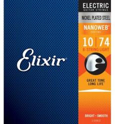 Elixir 12062 NanoWeb 10-74 Light 8-húros elektromos gitárhúr