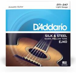  D'Addario EJ40 Silk&Steel 11-47 akusztikus gitárhúr - hangszerplaza