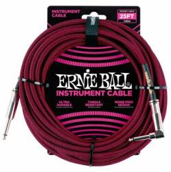 Ernie Ball 6062 vörös 7, 65m szövet gitárkábel