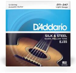 D'Addario EJ35 Silk&Steel 12 húros 11-47 akusztikus gitárhúr