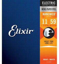  Elixir 12106 NanoWeb 11-59 Light 7-húros elektromos gitárhúr