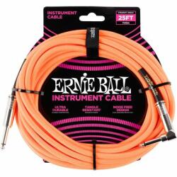 Ernie Ball 6067 narancssárga 7, 65m szövet gitárkábel