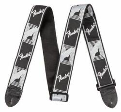 Fender 2" Monogrammed Strap Black/Light Grey/Dark gitárheveder - hangszerplaza